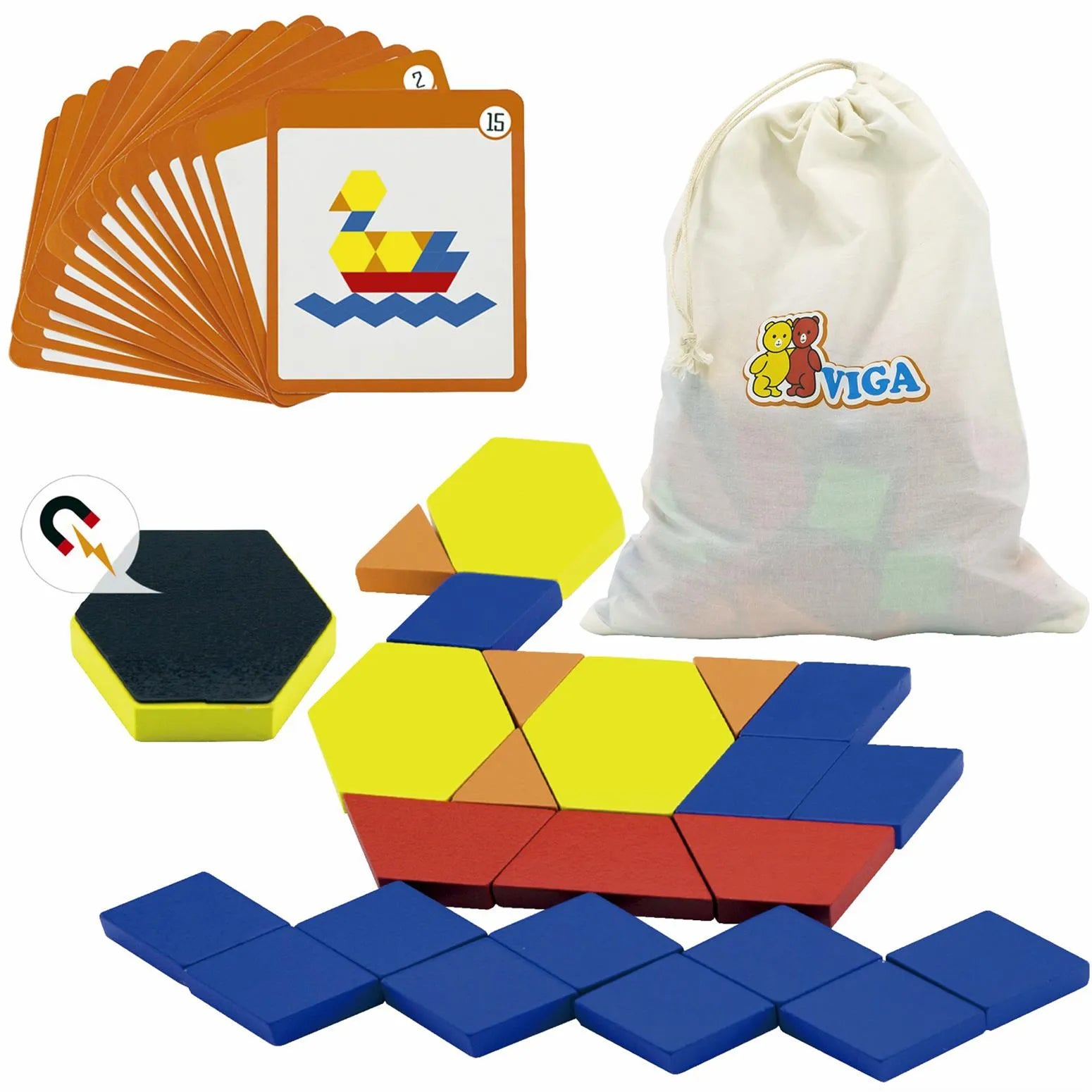 Magnetic Geometric Block 102pcs Set