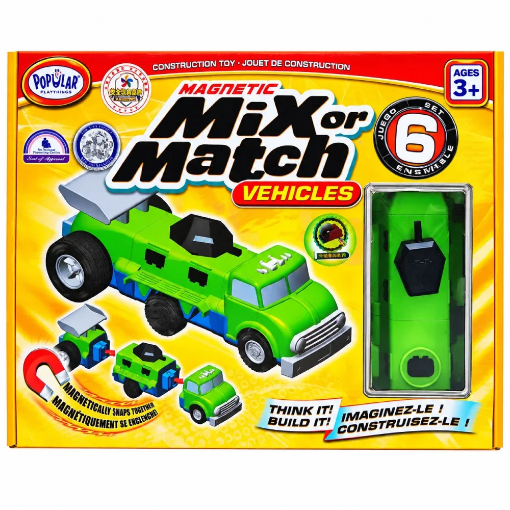 Magnetic Mix or Match Vehicles