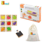 Viga Magnetic Puzzle Block  - 32pcs Set Fruits