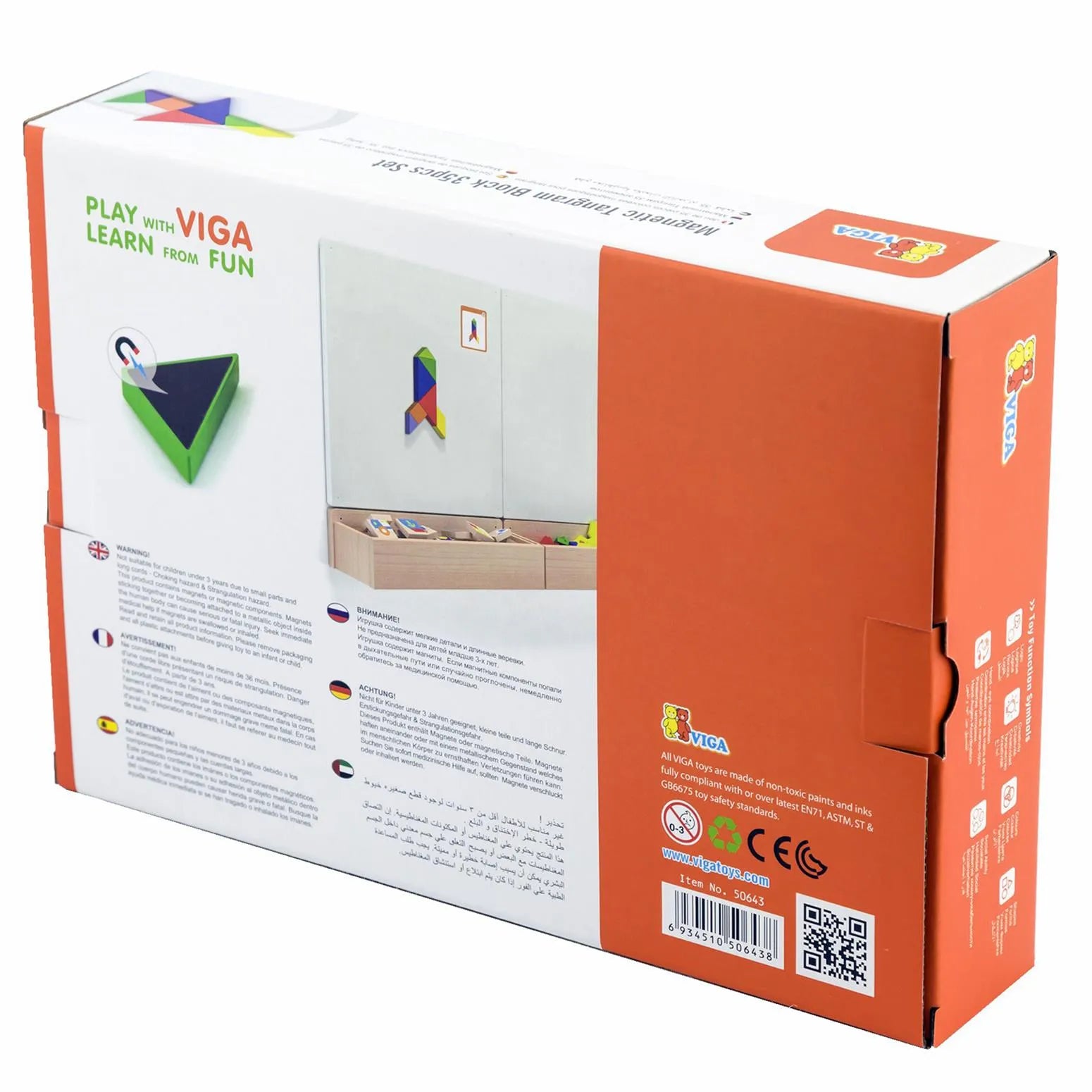 Viga Magnetic Tangram Block  - 35pcs Set