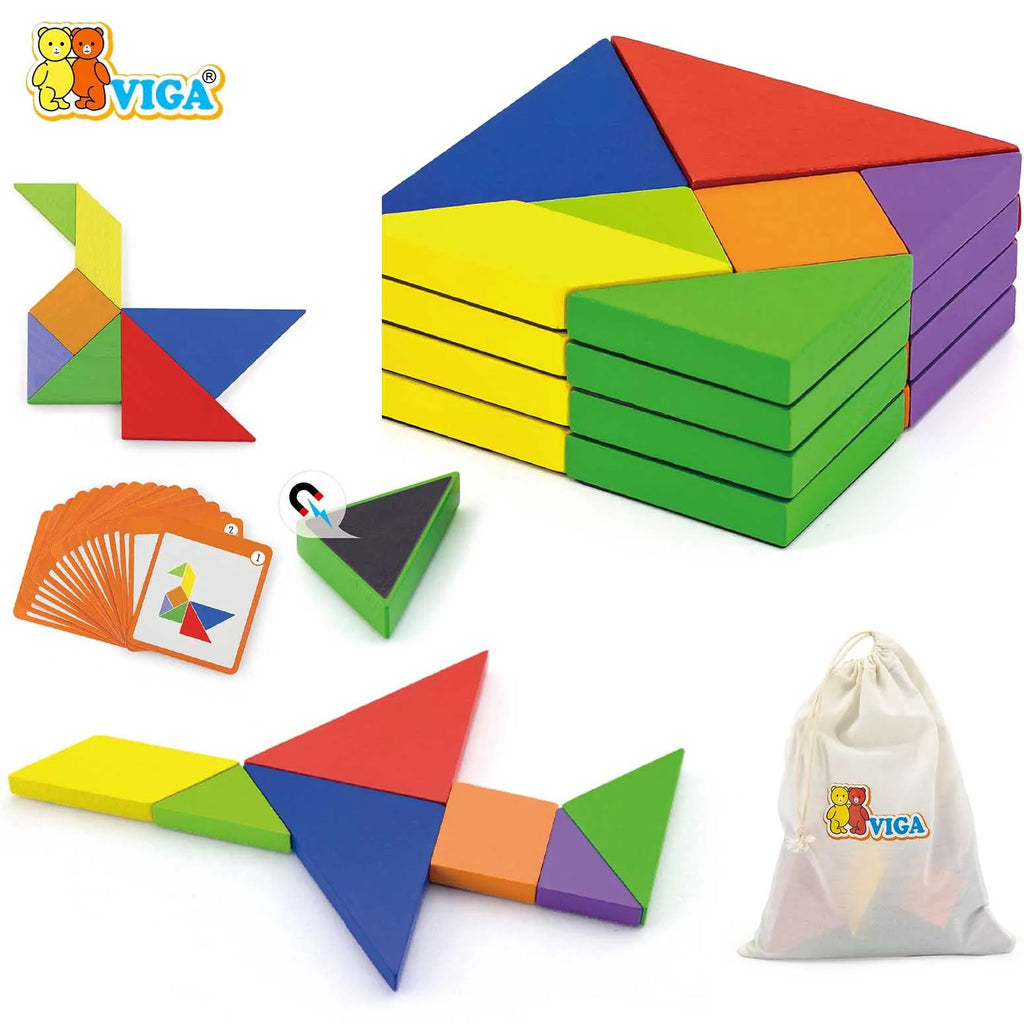 Viga Magnetic Tangram Block  - 35pcs Set