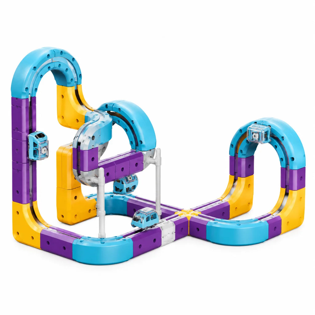 Magnetic Track Building Set – 87 Pcs