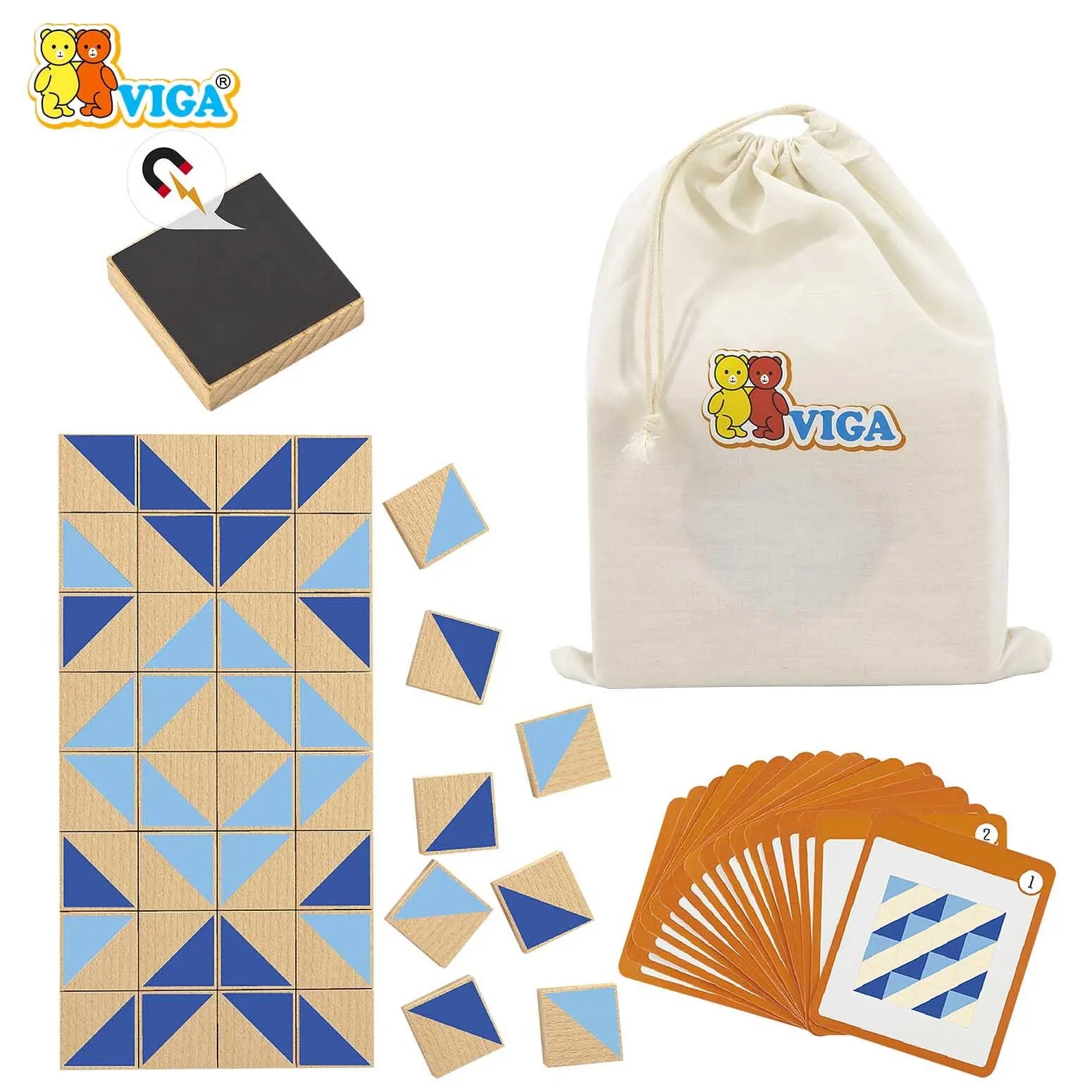Magnetic Visual Block - 40pcs Set