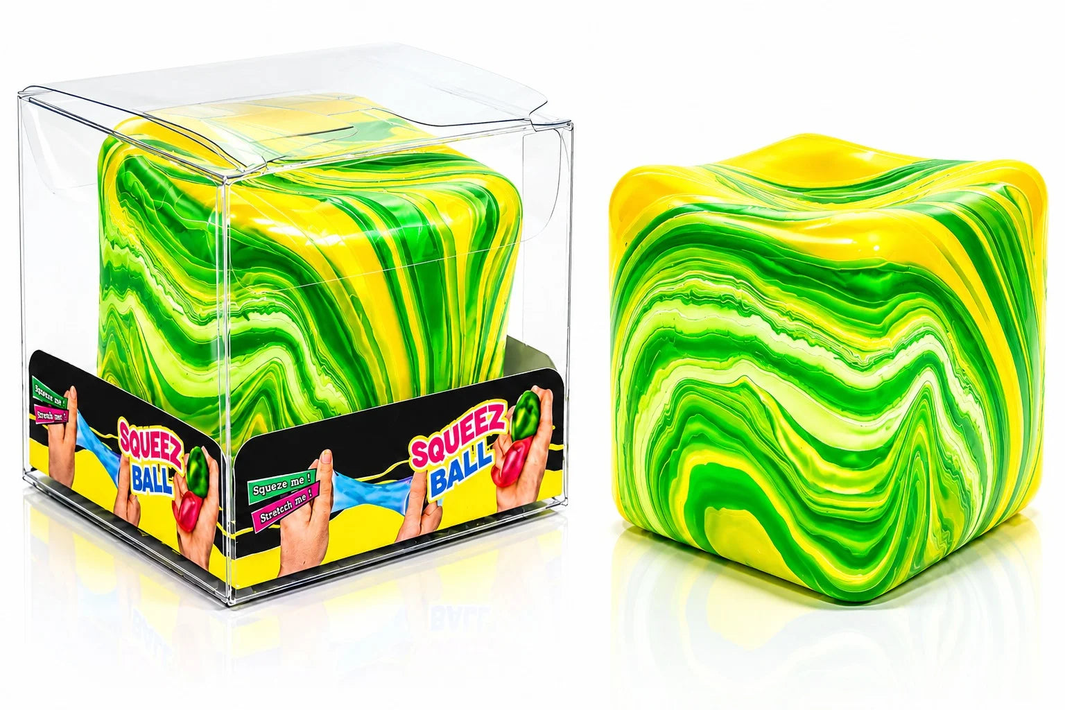 Marble Squeeze Stress Ball Cube