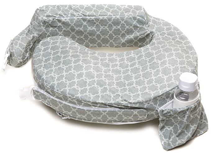 My Brest Friend Deluxe Pillow - Flower Key Grey