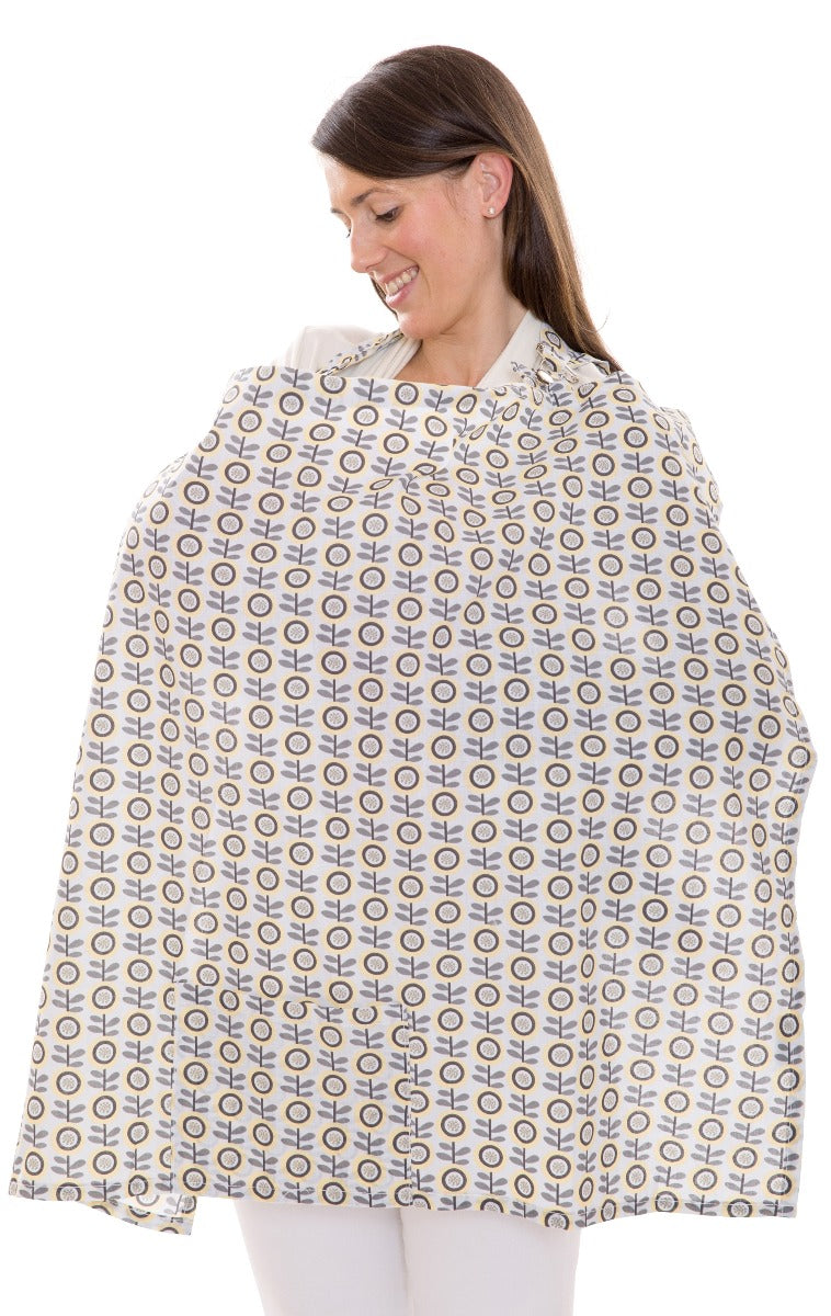 My Brest Friend Nursing Cover - Sunshine Poppy
