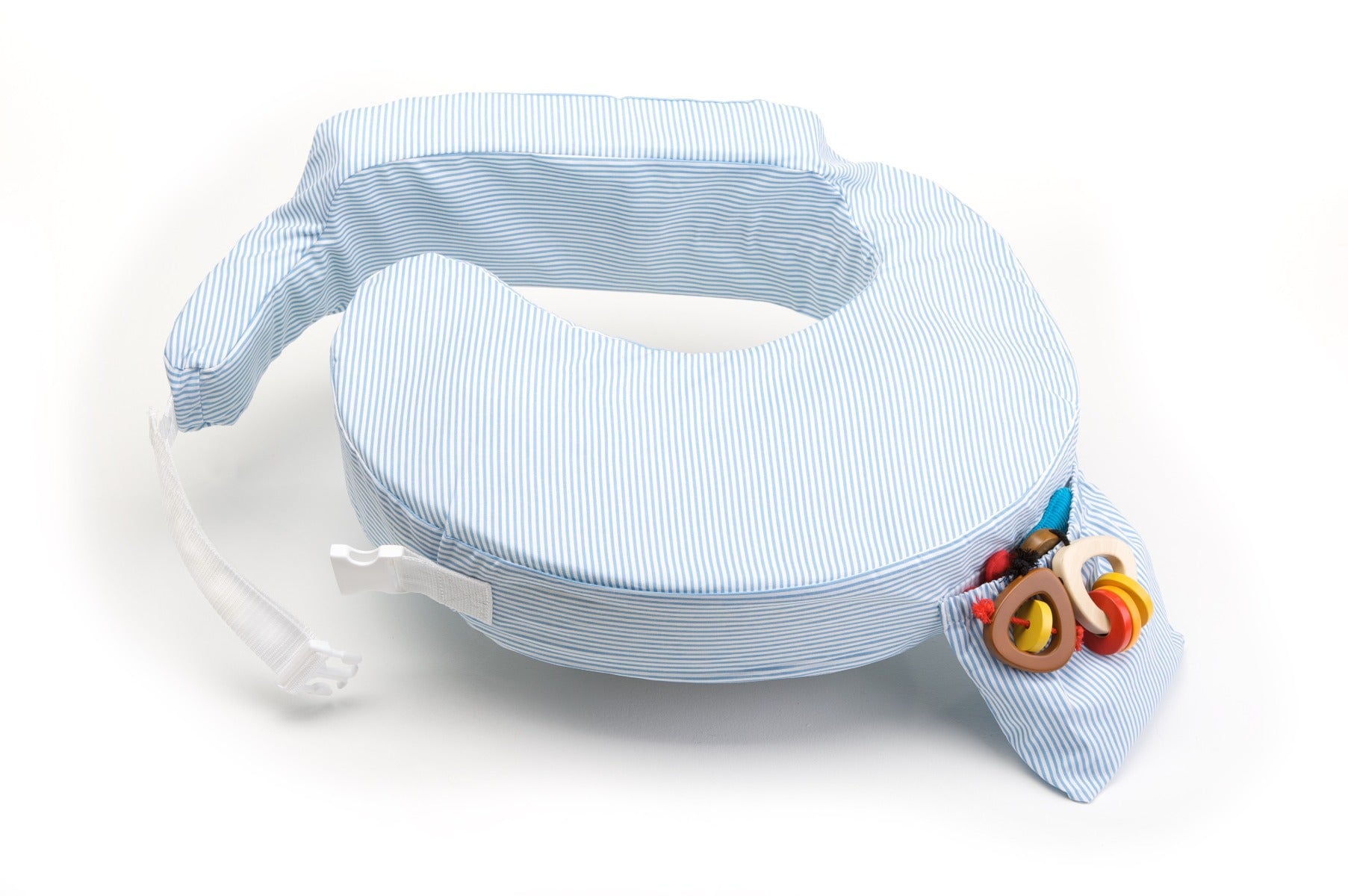 My Brest Friend Original Pillow - Blue & White Stripe