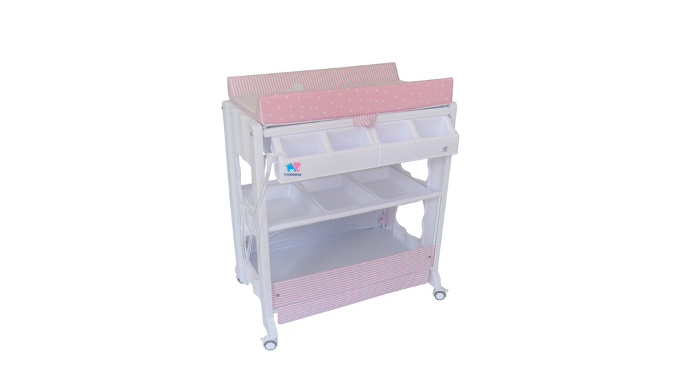 TheKiddoz Changing Table with Bathtub - Girl design