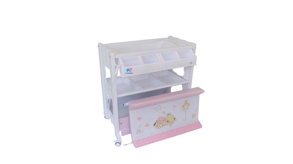 TheKiddoz Changing Table with Bathtub - Girl design