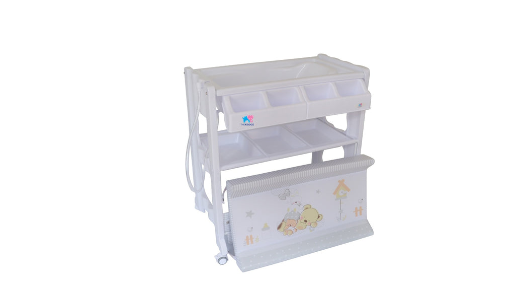 TheKiddoz Changing Table with Bathtub - unisex design