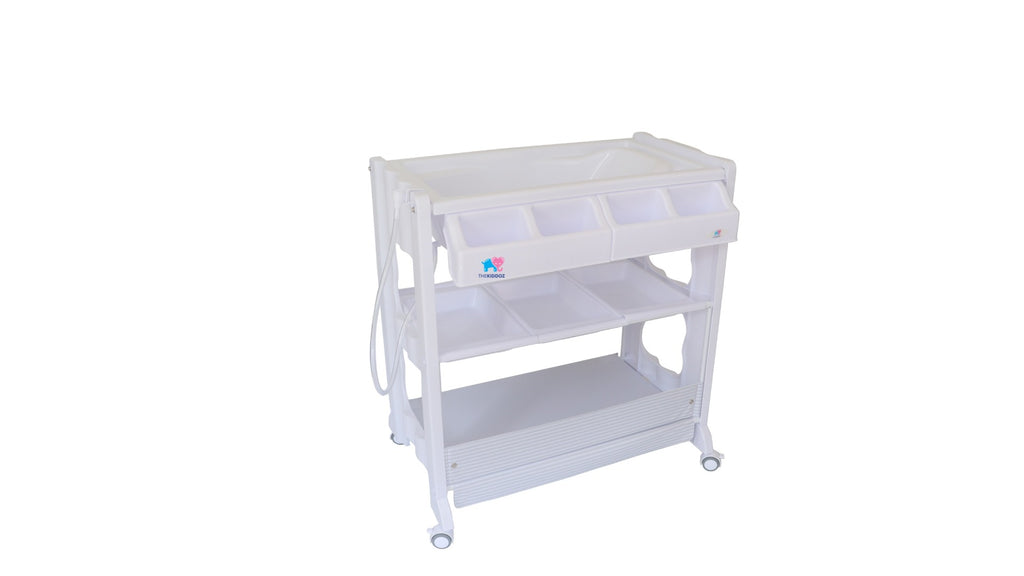 TheKiddoz Changing Table with Bathtub - unisex design
