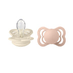 Bibs Supreme 2 Pack Silicone S1 Ivory Blush