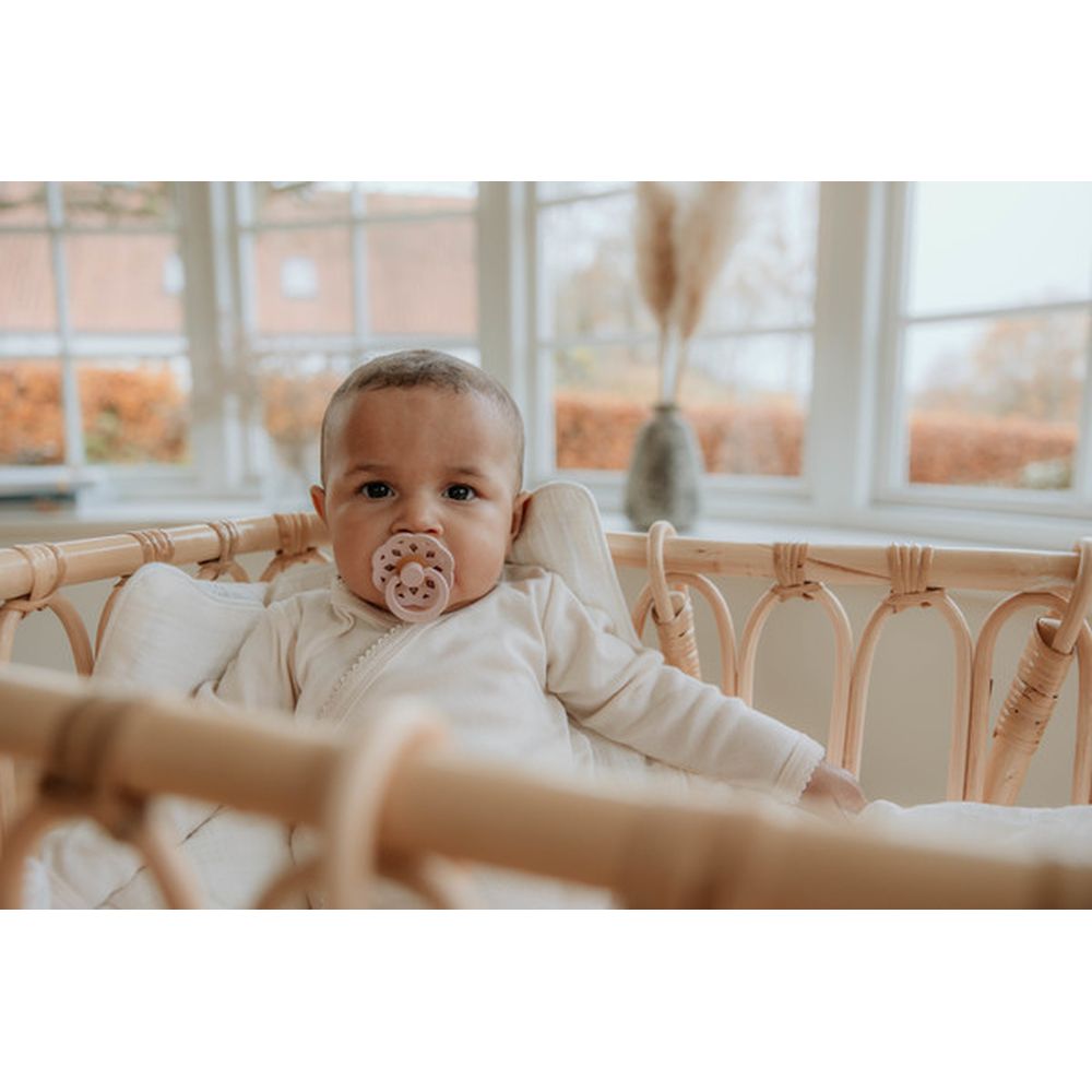 Bibs Boheme 2 Pack Latex size 1 0-6months Ivory/Blossom