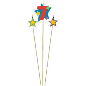 NUMBER7STAR BIRTHDAY CANDLE