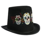 Mexican Halloween Hat with Sugar Skull Design