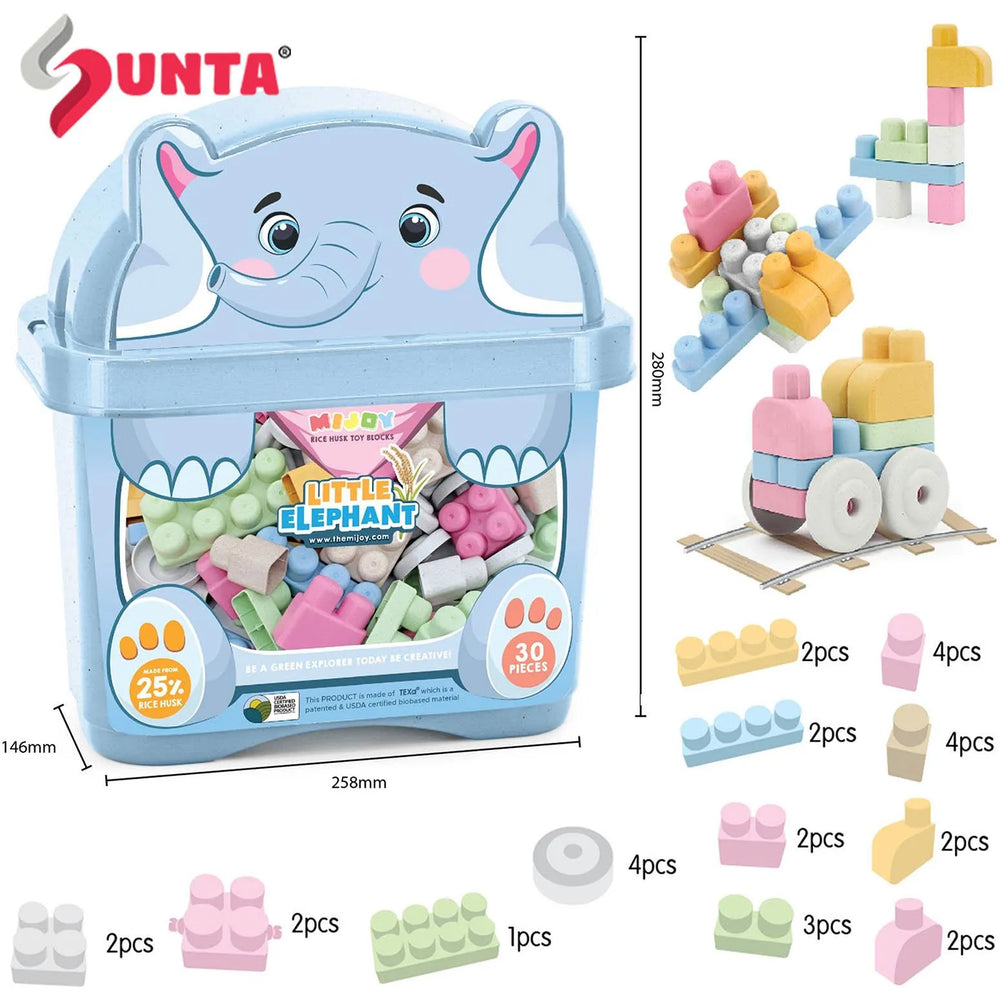 Mijoy Blocks - 30PCS (ELEPHANT)