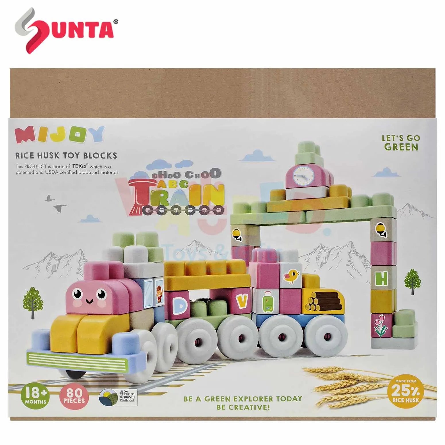 Mijoy Blocks- 80PCS (TRAIN SET)