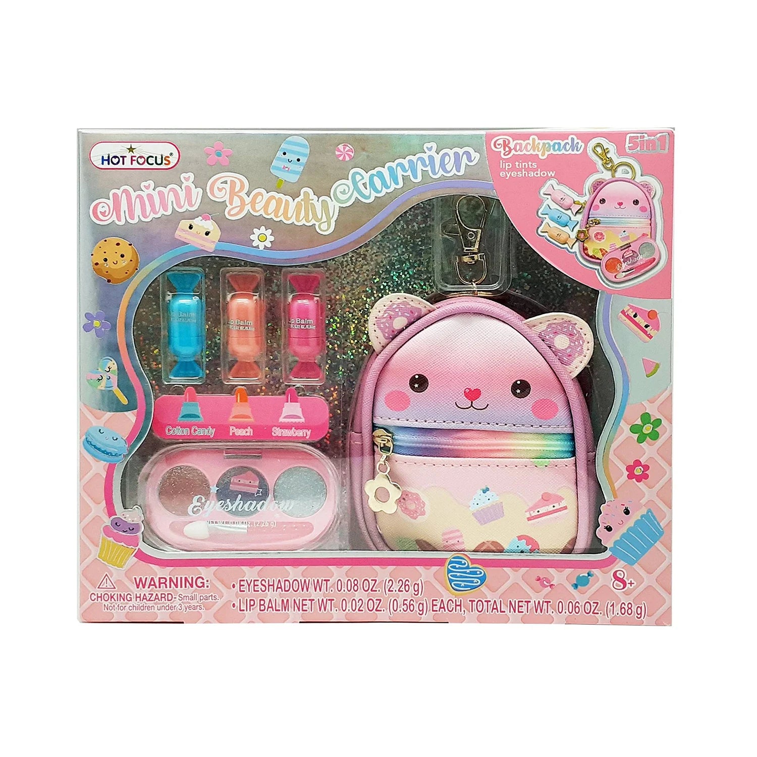 Mini Beauty Carrier Backpack Makeup Set for Kids