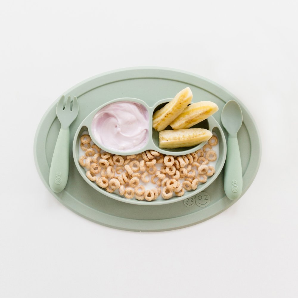 Ezpz Mini Feeding Set - Sage