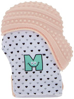 Malarkey Munch Mitt - Hearts -Pastel Pink