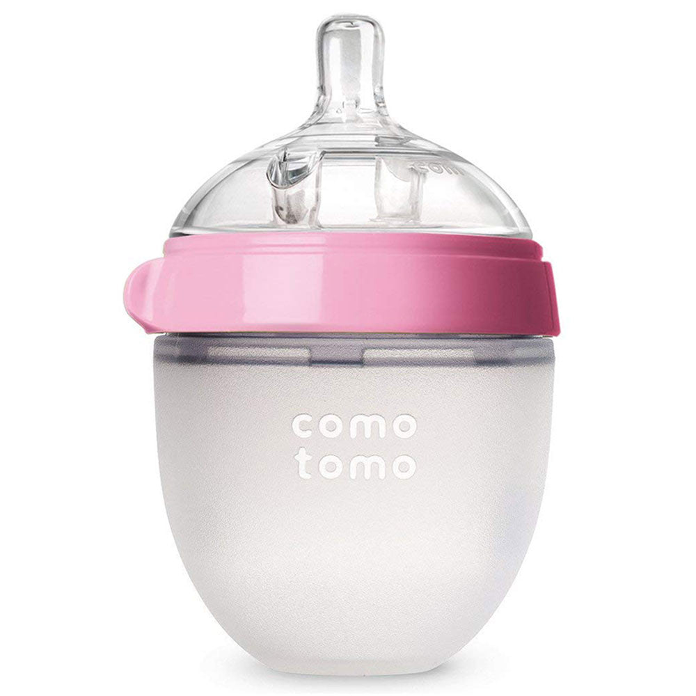 Comotomo "Natural Feel" Baby Bottle (Single Pack) - Pink - 150ml (5oz)