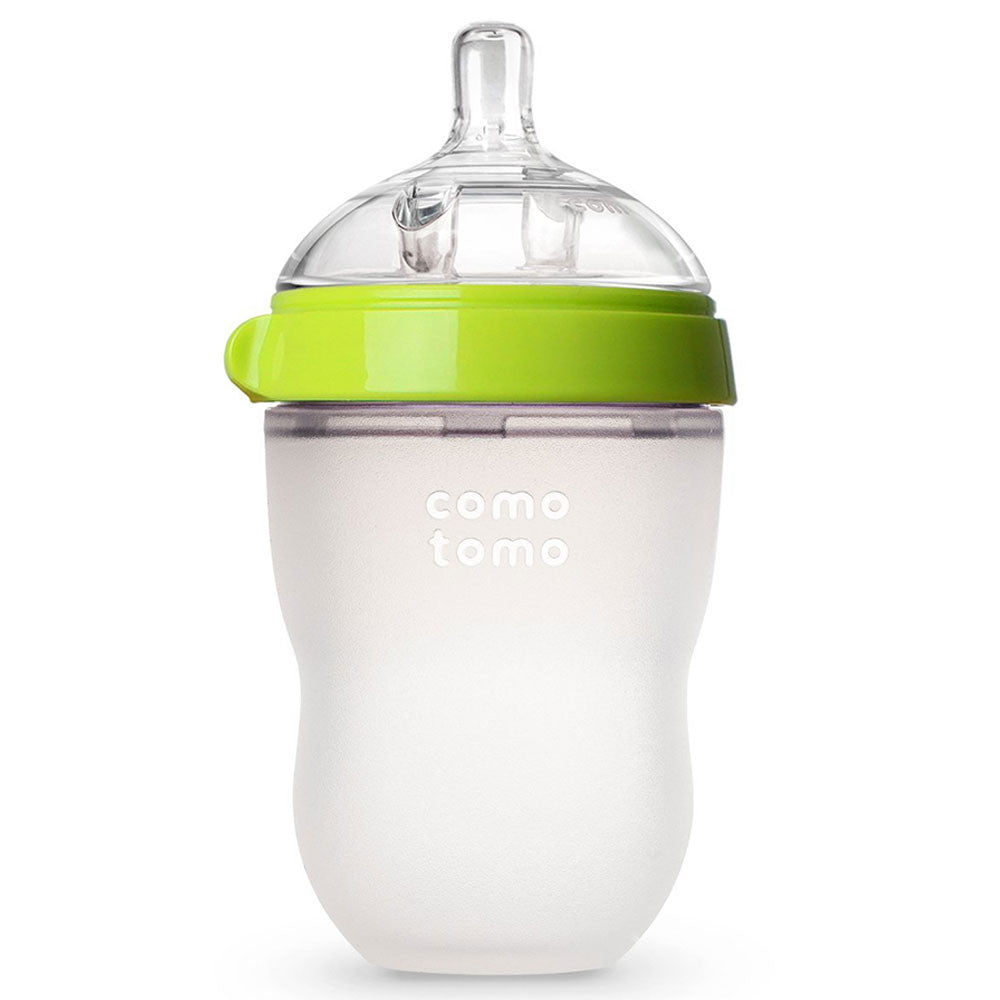 Comotomo "Natural Feel" Baby Bottle (Single Pack) - Green - 250ml (8oz)