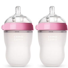 رضاعة كوموتومو ناتشرال فيل ، زهري ، 8  أوقية (250 مل ) (عدد 2 )