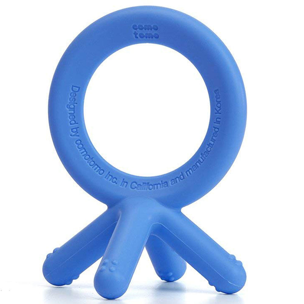 Comotomo Silicone Baby Teether - Blue