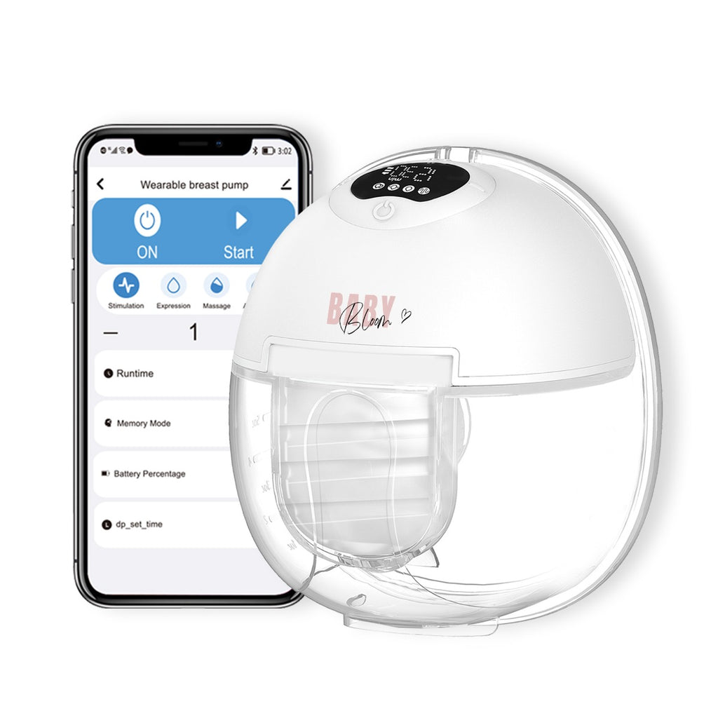 مضخة حليب بيبي بلوم الذكية بتقنية البلوتوث والتطبيق المحمول