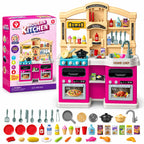 Modern Kitchen Playset with Lights, Sounds & Spray