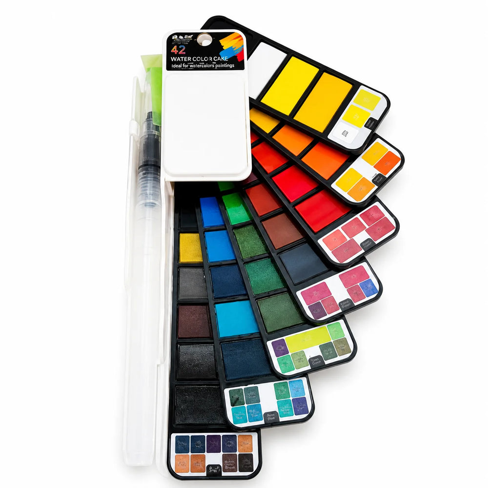 Mogart- 42 watercolors+ water brush pen