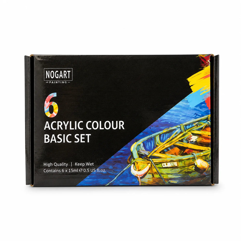 Mogart- 6x75ml acrylic paint tubes