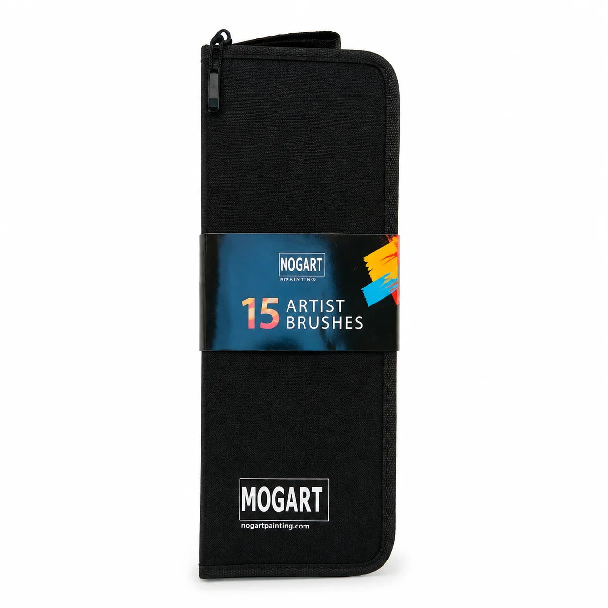 Mogart- l5pcs nylon brushes with assorted tip size in a travel holder