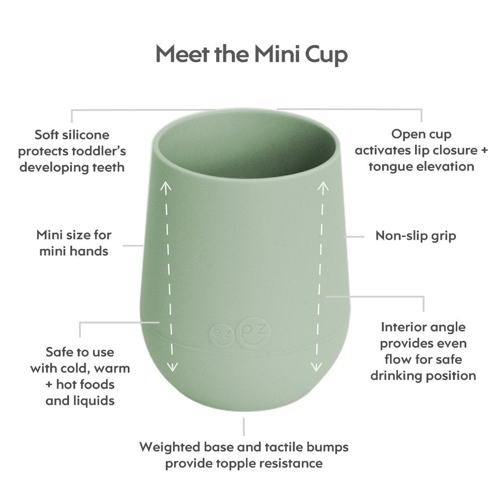Ezpz Mini Cup & Straw Training System - Sage