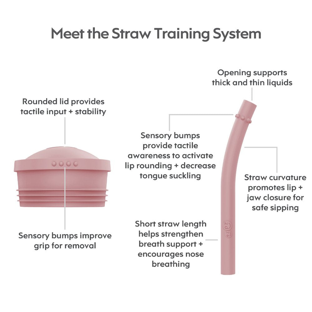 Ezpz Mini Cup & Straw Training System - Blush