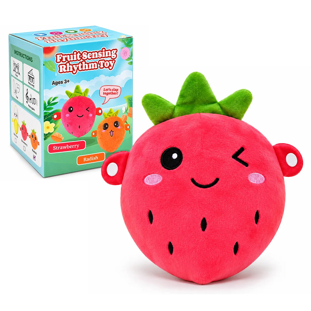 Musical Plush Fruit Toy – Assorted