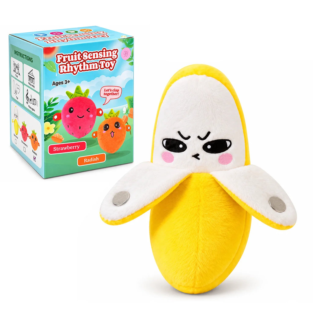 Musical Plush Fruit Toy – Assorted