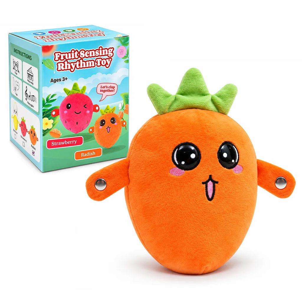 Musical Plush Fruit Toy – Assorted