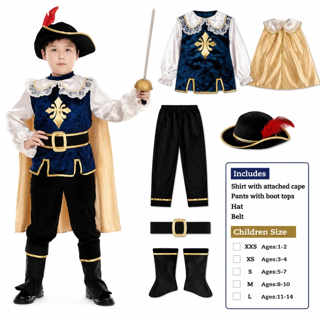 Musketeer Costume for Kids