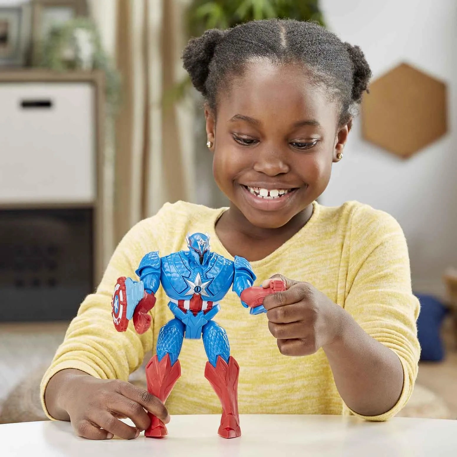 Marvel Mech Strike Captain America Action Figure