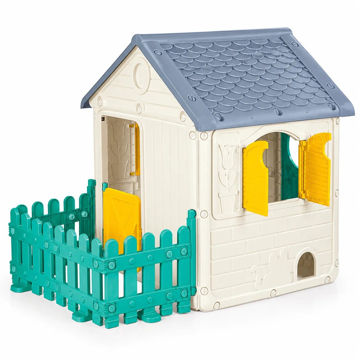 My First Playhouse with Fence