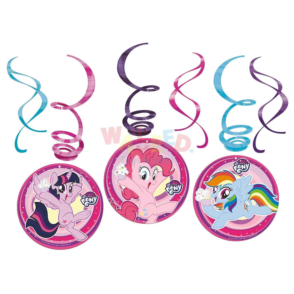 MY LIT.PONY SWIRL DECORATION(6PCS)