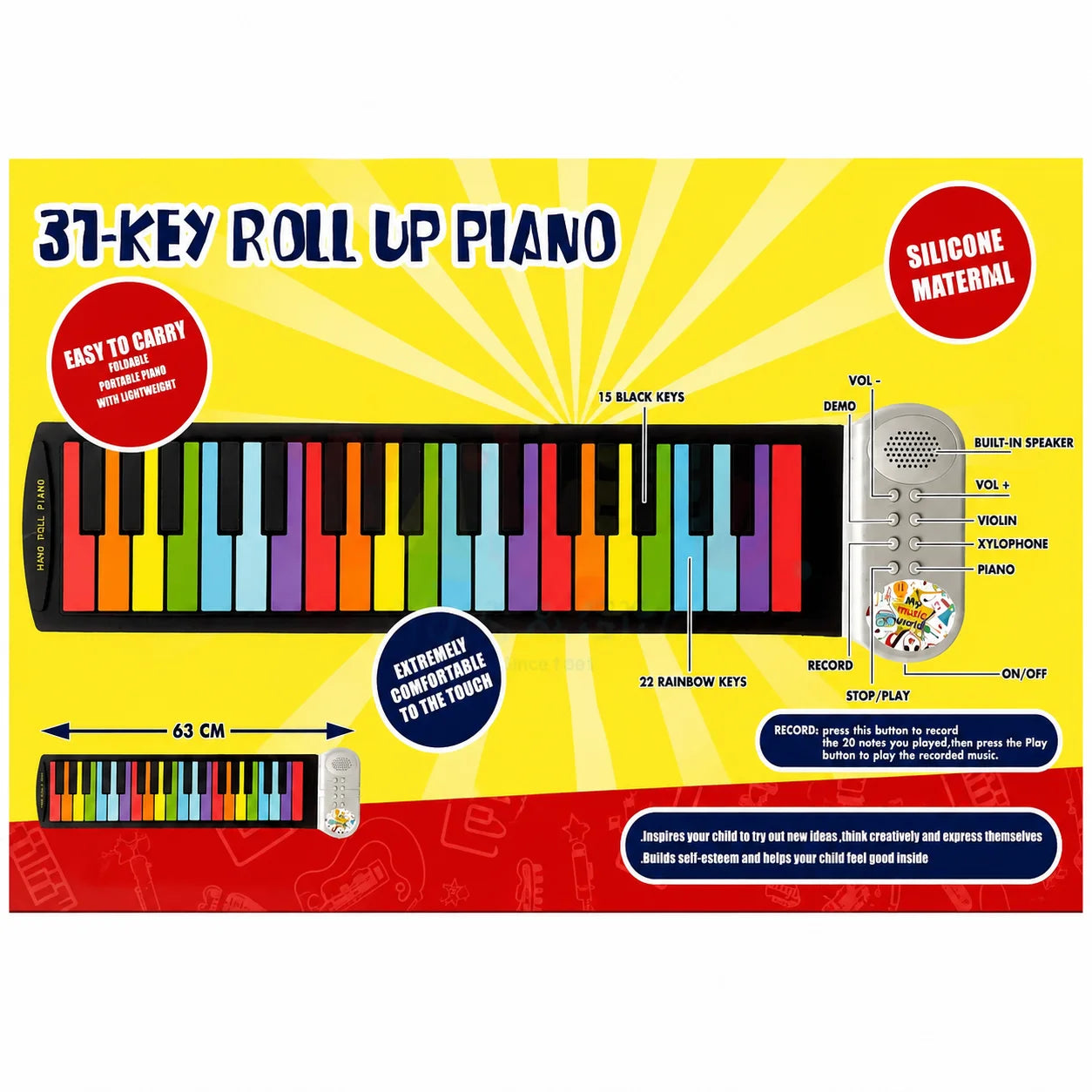 My Music World 31-Key Roll Up Piano