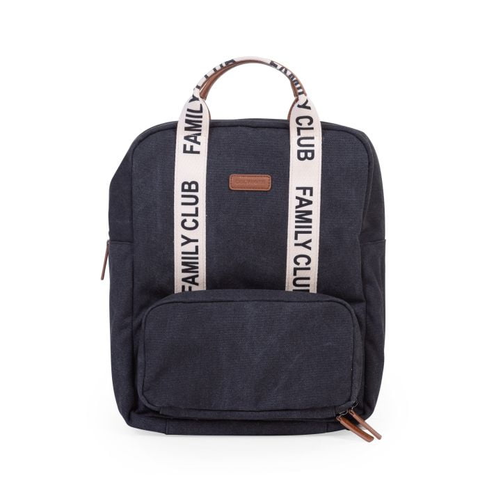 Childhome Family Club Backpack Signature Canvas Black