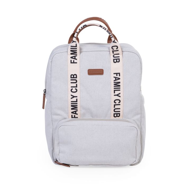 Childhome Family Club Backpack Signature Canvas Off White