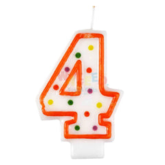 NO04 POLKA DOTS BIRTHDAY CANDLE