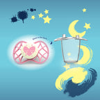 Nuvita Air.55 soother cool - 1pc with Stericover CASHMERE ROSE