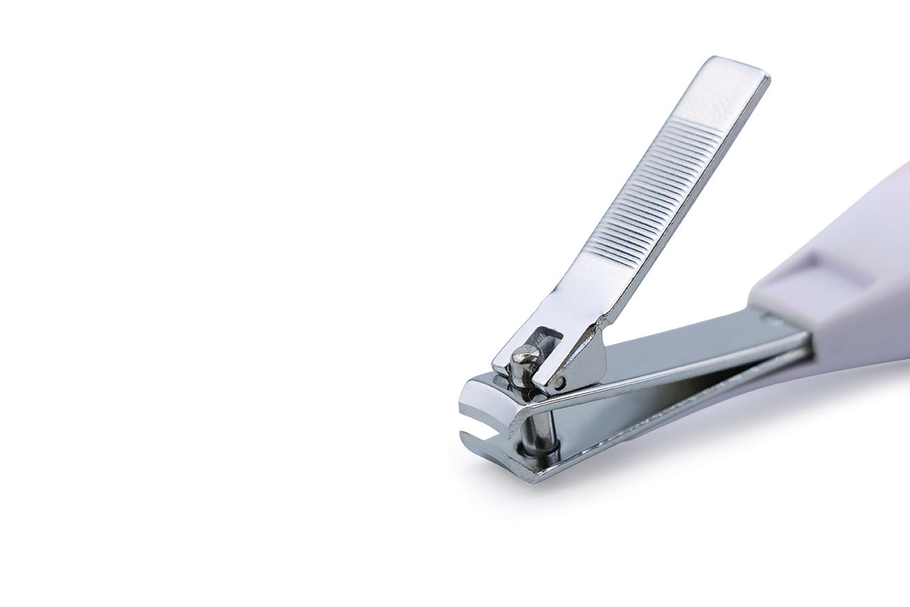 Nuvita Small scissors with rounded tips nail clippers and nail files. Cool Blue