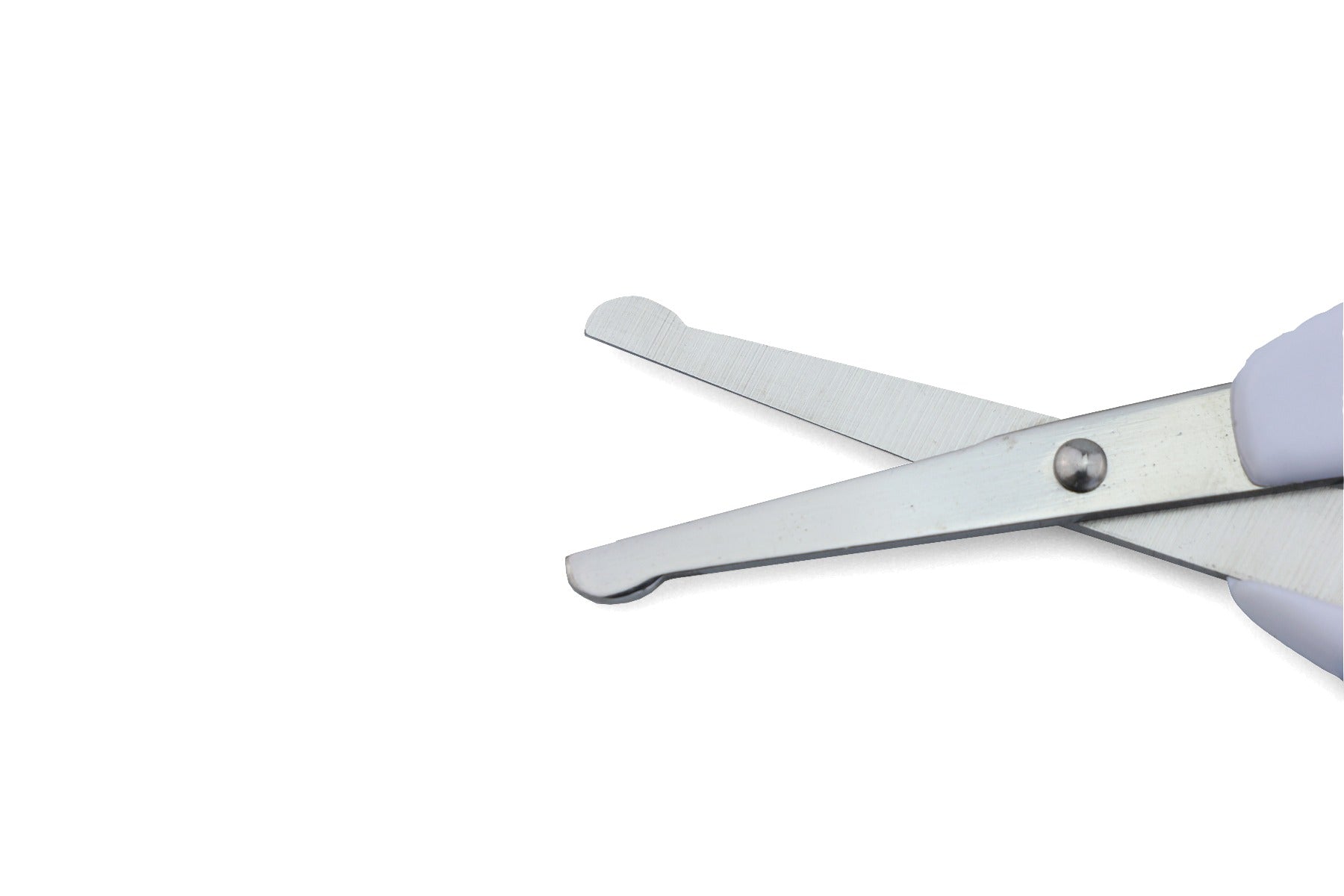 Nuvita Small scissors with rounded tips nail clippers and nail files. Cool Blue