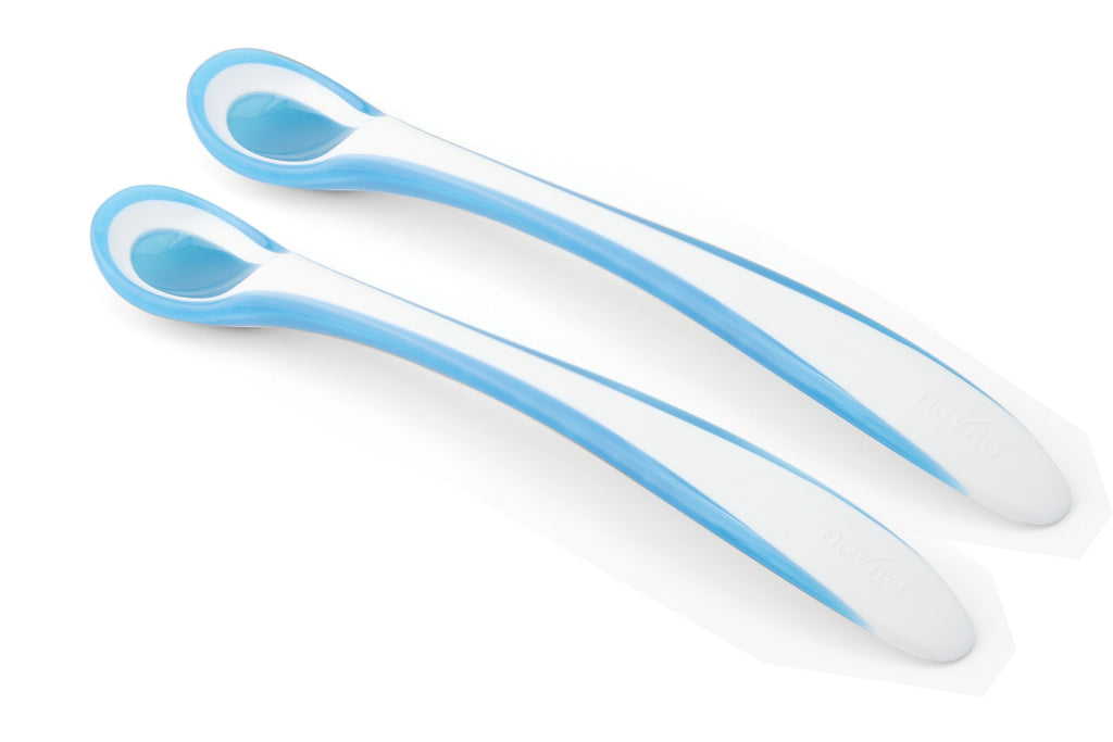 Nuvita Set 2 thermosensitive spoons, blue
